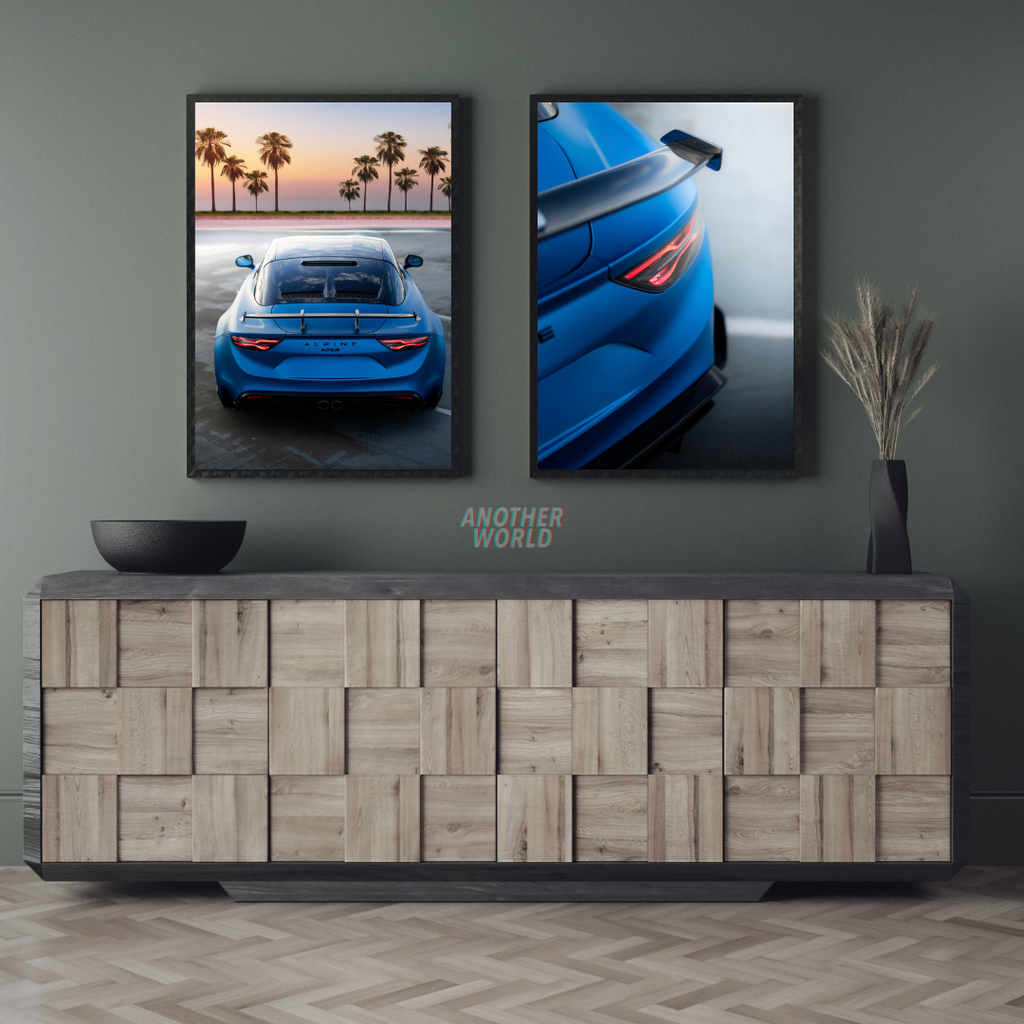 ALPINE A110R LOVERS (VERRE ACRYLIQUE 50x70)